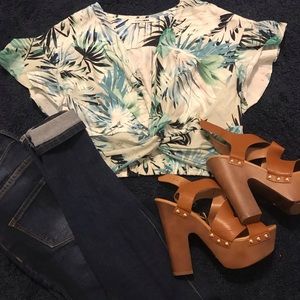 Floral crop top